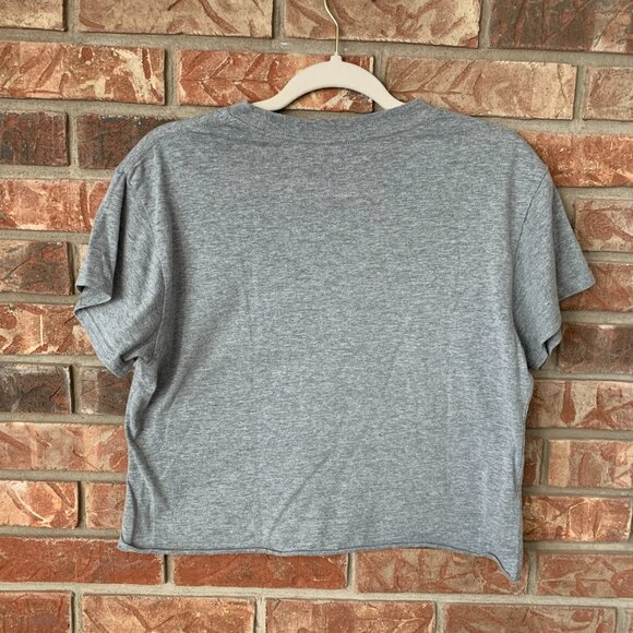 Taylor Swift Reputation Tour Large Gray Women's Crop Top T-Shirt Fan Concert EUC - Picture 2 of 10